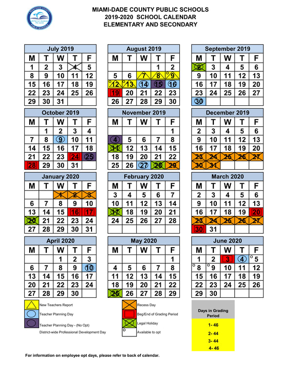 calendar - 4th Grade